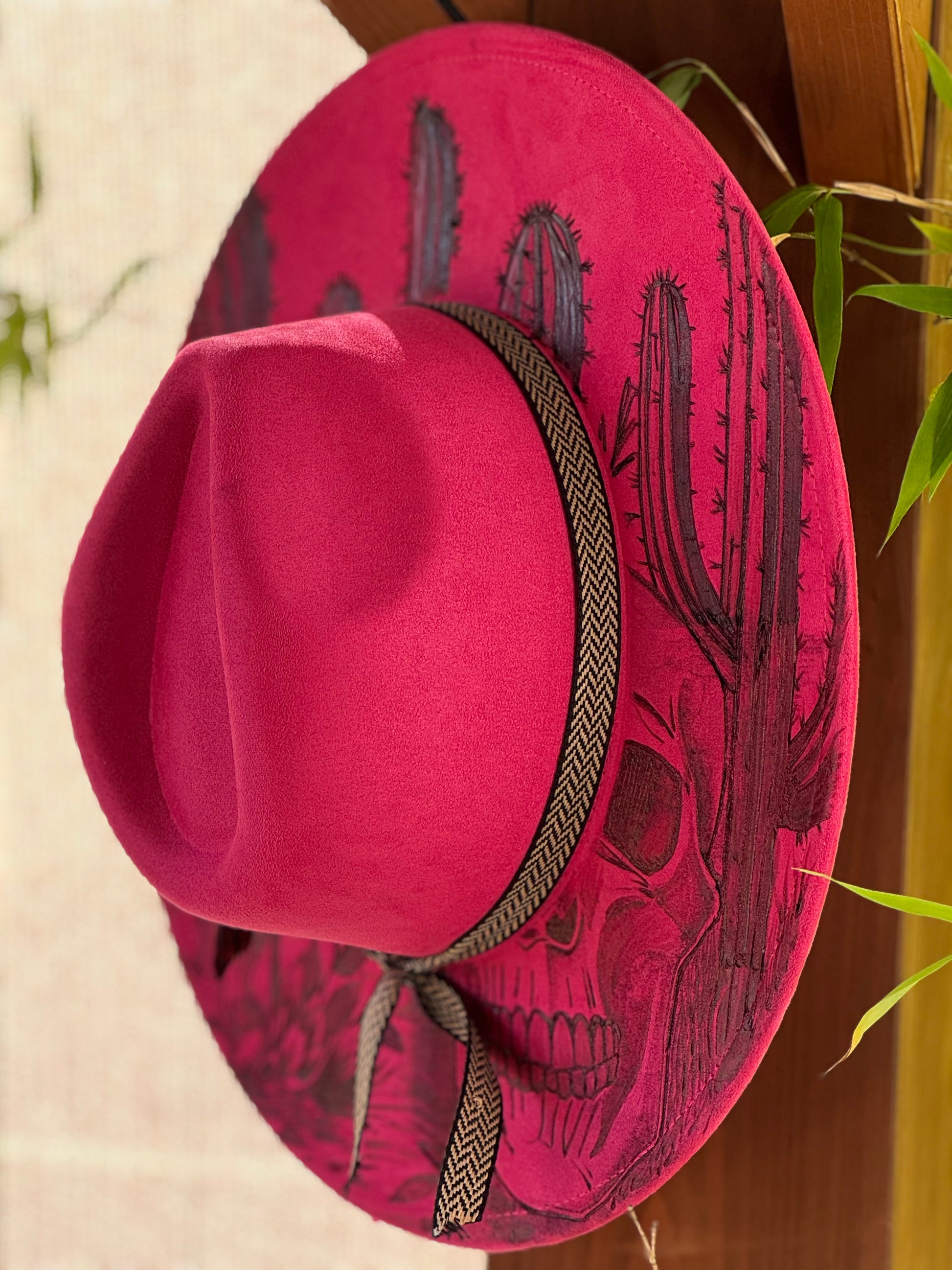 Desert Rose Skull Fedora