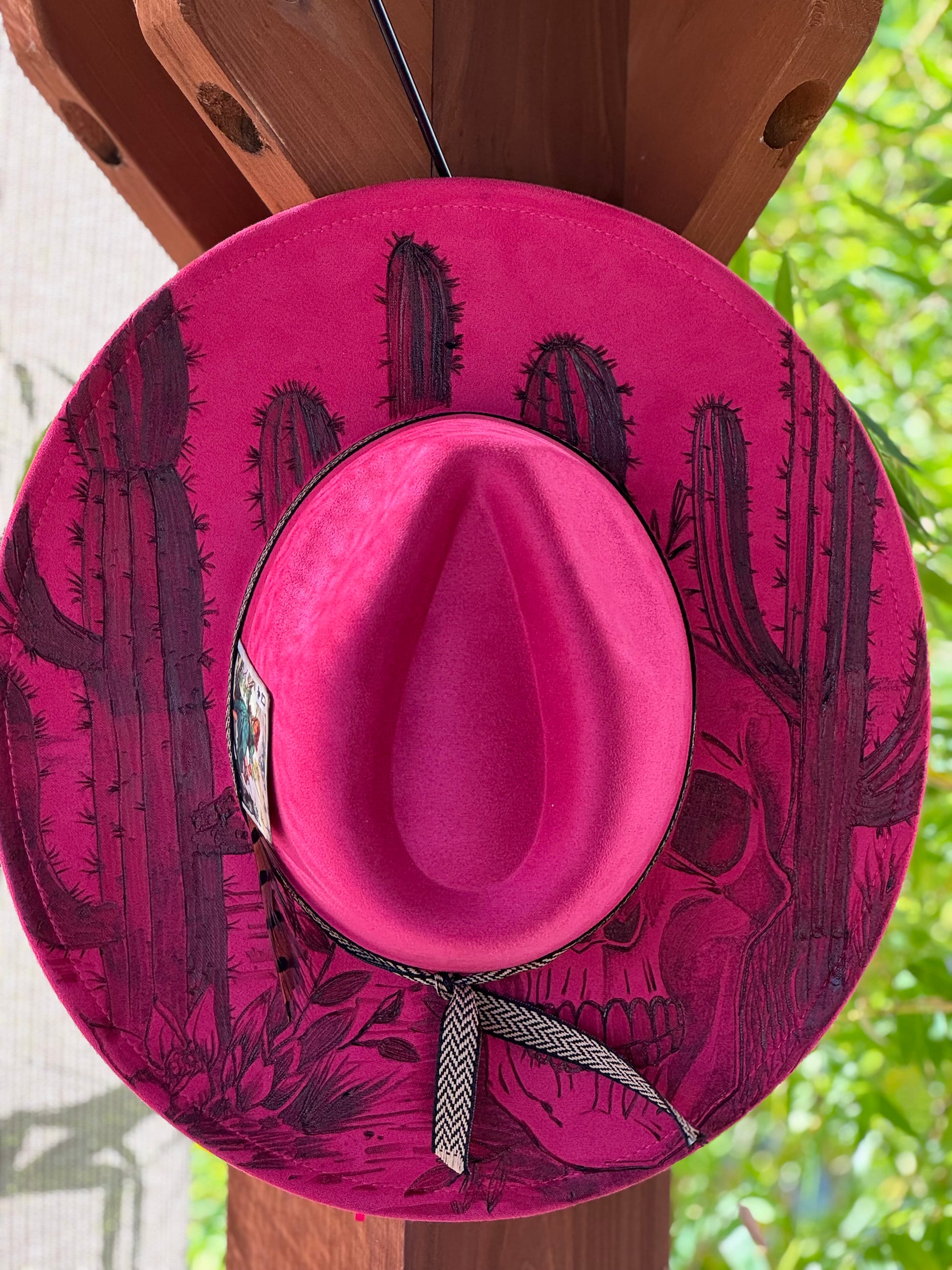 Desert Rose Skull Fedora