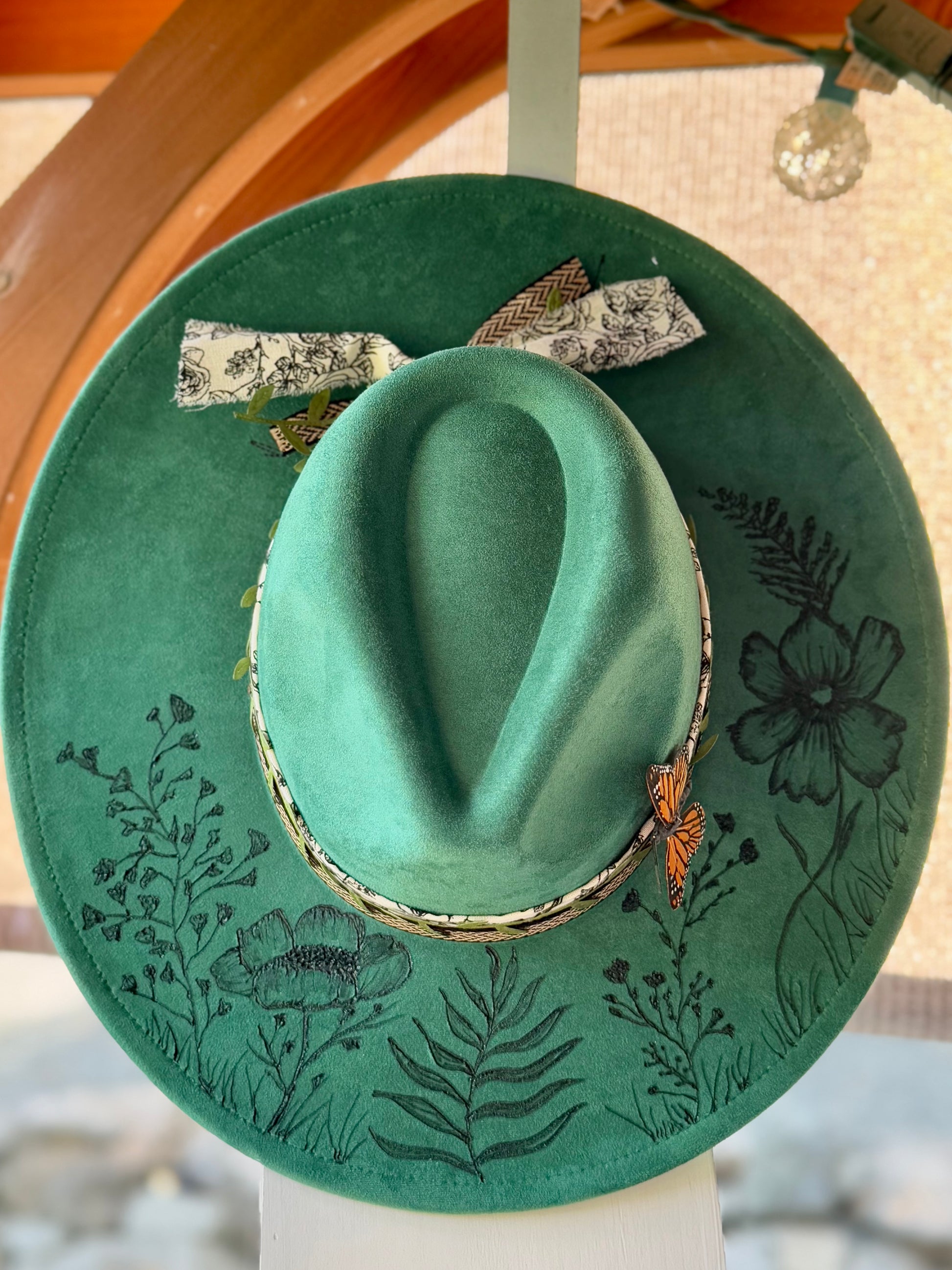 Emerald Bloom Fedora