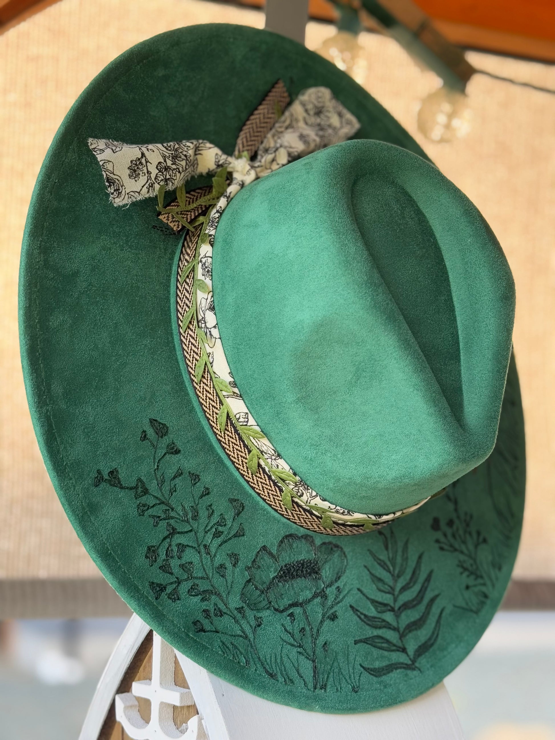 Emerald Bloom Fedora