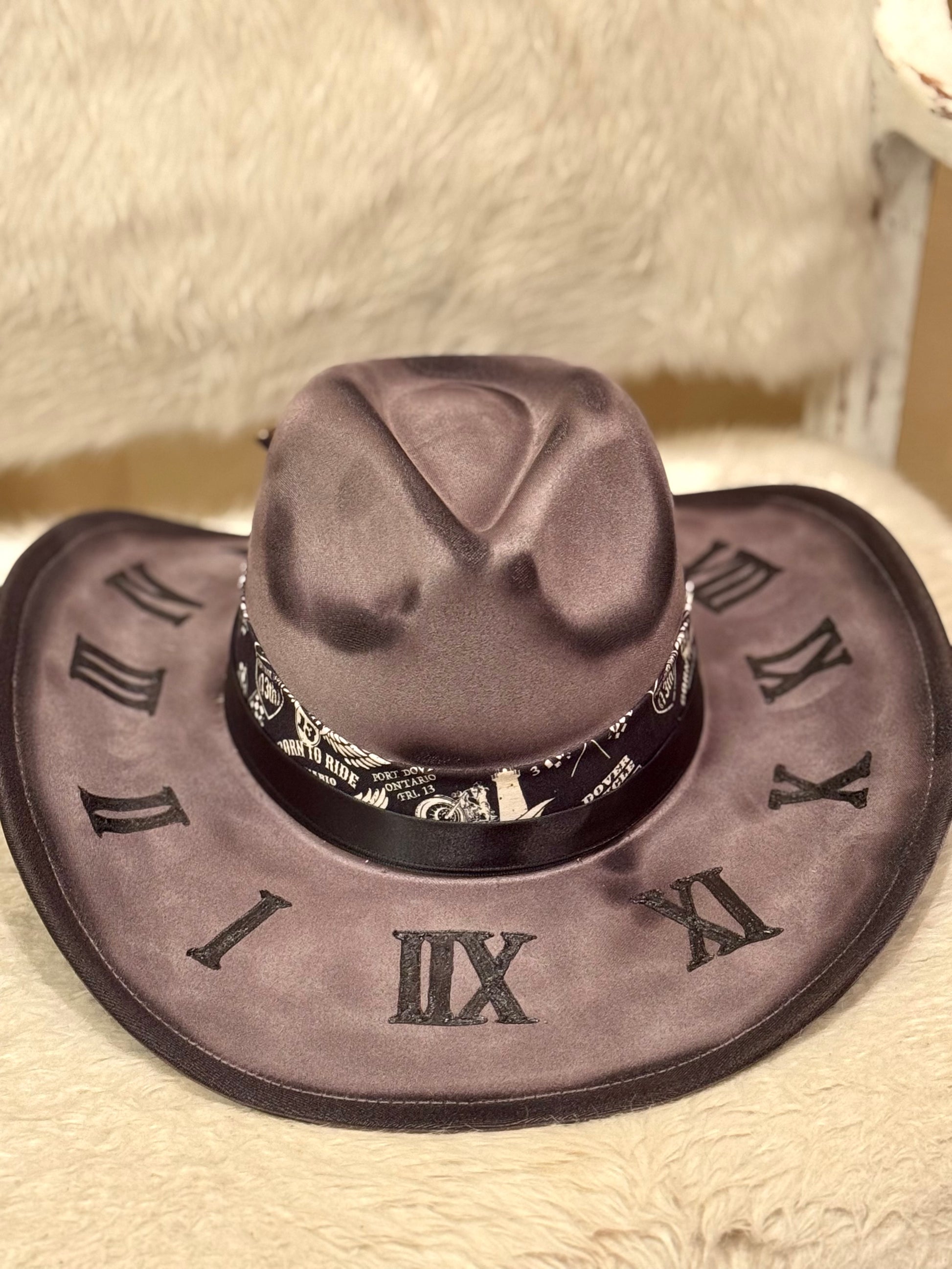 Midnight Shadow Spirit - Custom Burned Cowboy Hat | Honeybee Hat Co.