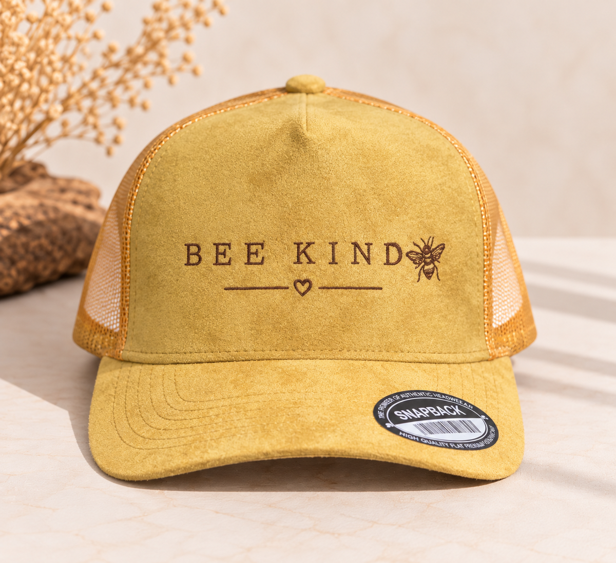 Bee Kind SnapBack (Honey Gold)