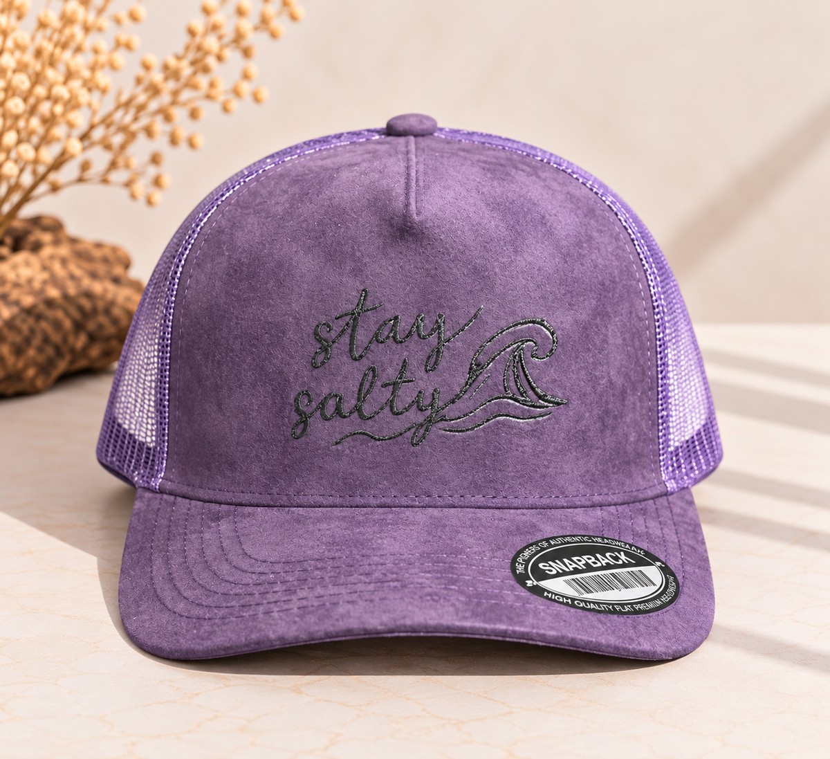 Stay Salty SnapBack (Wild Plum)